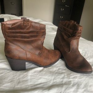 Brown ankle boots